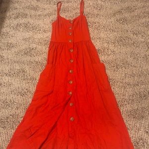 Urban Outfitters Midi Button-Down Dress